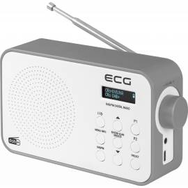 Radio portabil ecg rd 110 dab cu tuner dab+ si fm, alb, 1,2 w, memorie 30 de, 8 image