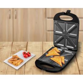 Sandwich maker xxl ecg s 4232 family black, 1200 w, 8 sandvisuri triunghiulare, 6 image
