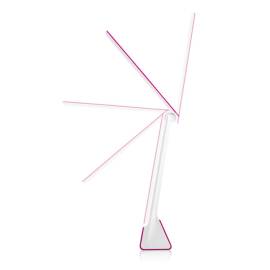 Lampa de masa cu led gogen ll12p, consum 4w, brat flexibil, roz, 6 image