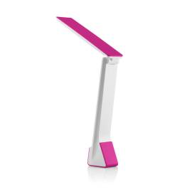 Lampa de masa cu led gogen ll12p, consum 4w, brat flexibil, roz, 2 image