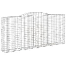 Coșuri gabion arcuite 2 buc, 400x50x180/200 cm, fier galvanizat, 3 image