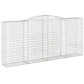 Coșuri gabion arcuite 3 buc, 400x50x180/200 cm, fier galvanizat, 3 image