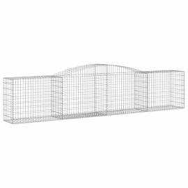 Coșuri gabion arcuite 3 buc, 400x50x80/100 cm, fier galvanizat, 3 image