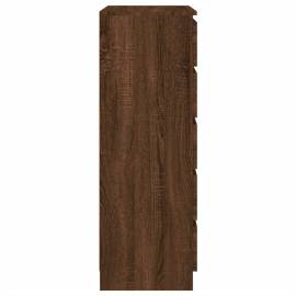 Dulap cu sertar, stejar maro, 60x36x103 cm, lemn prelucrat, 8 image