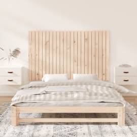 Tăblie de pat pentru perete, 147x3x90 cm, lemn masiv de pin, 3 image