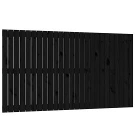Tăblie de pat pentru perete, negru, 159,5x3x90 cm, 2 image