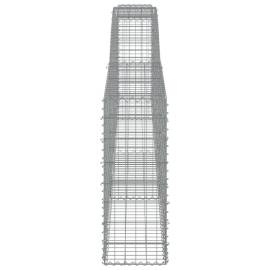 Coșuri gabion arcuite 10 buc, 400x30x80/100 cm, fier galvanizat, 5 image