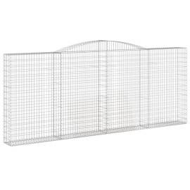 Coșuri gabion arcuite 2 buc. 400x30x160/180 cm fier galvanizat, 3 image