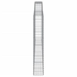 Coșuri gabion arcuite 2 buc, 400x30x180/200 cm, fier galvanizat, 5 image