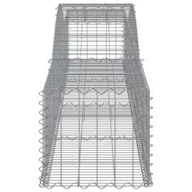 Coșuri gabion arcuite 2 buc, 400x50x40/60 cm, fier galvanizat, 5 image