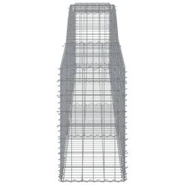 Coșuri gabion arcuite 2 buc, 400x50x80/100 cm, fier galvanizat, 5 image