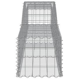 Coșuri gabion arcuite 4 buc, 400x50x40/60 cm, fier galvanizat, 5 image