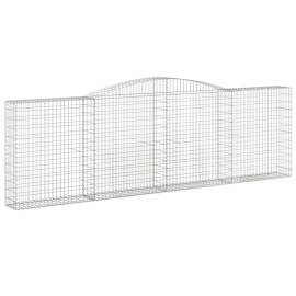 Coșuri gabion arcuite 5 buc. 400x30x120/140cm fier galvanizat, 3 image