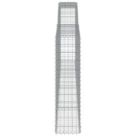 Coșuri gabion arcuite 8 buc. 400x30x120/140 cm fier galvanizat, 5 image