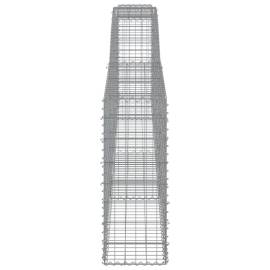 Coșuri gabion arcuite 8 buc, 400x30x80/100 cm, fier galvanizat, 5 image