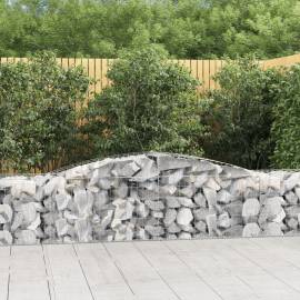 Coșuri gabion arcuite 8 buc, 400x50x60/80 cm, fier galvanizat