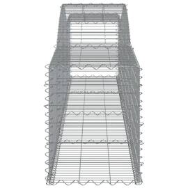 Coșuri gabion arcuite 8 buc, 400x50x60/80 cm, fier galvanizat, 5 image