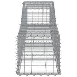 Coșuri gabion arcuite 9 buc, 400x50x40/60 cm, fier galvanizat, 5 image