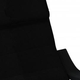 Scaun balansoar, negru, material textil, 6 image