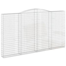 Coșuri gabion arcuite, 5 buc, 400x30x220/240cm, fier galvanizat, 3 image