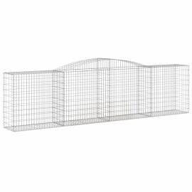 Coșuri gabion arcuite 2 buc, 400x50x100/120 cm fier galvanizat, 3 image