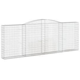 Coșuri gabion arcuite 7 buc, 400x30x140/160 cm, fier galvanizat, 3 image