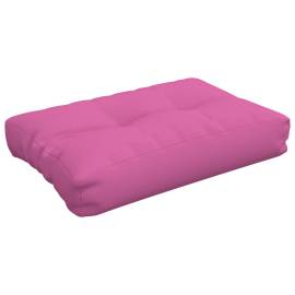 Pernă de canapea din paleți, roz, 60x40x12 cm, textil, 2 image