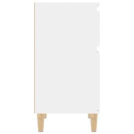 Noptiere, 2 buc., alb extralucios, 40x35x70 cm, 7 image