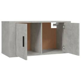 Set dulapuri tv, 3 piese, gri beton, lemn prelucrat, 5 image