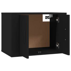 Set dulapuri tv, 3 piese, negru, lemn prelucrat, 5 image