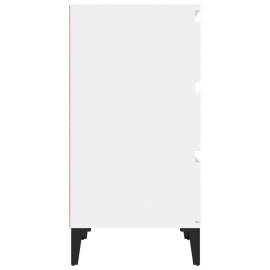 Noptieră, alb extralucios, 40x35x70 cm, lemn prelucrat, 8 image