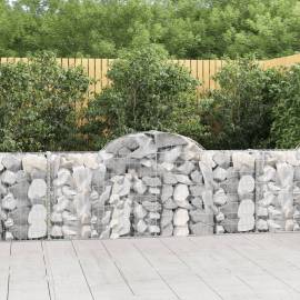 Coșuri gabion arcuite 13 buc, 200x30x80/100cm, fier galvanizat