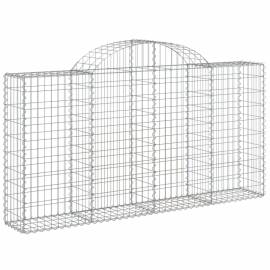 Coșuri gabion arcuite 18 buc, 200x30x100/120 cm fier galvanizat, 3 image