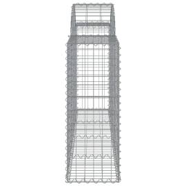 Coșuri gabion arcuite 18 buc, 200x30x80/100cm, fier galvanizat, 5 image