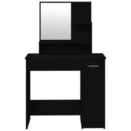 Set măsuță de toaletă, negru, 86,5x35x136 cm, 6 image