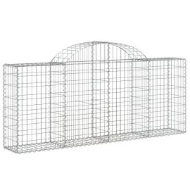 Coșuri gabion arcuite 14 buc, 200x30x80/100cm, fier galvanizat, 3 image