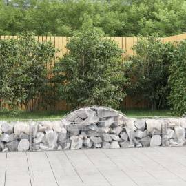 Coșuri gabion arcuite 3 buc, 200x50x40/60 cm, fier galvanizat