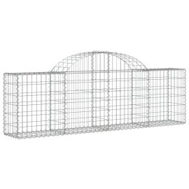 Coșuri gabion arcuite 5 buc, 200x30x60/80 cm, fier galvanizat, 3 image