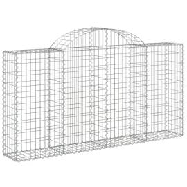 Coșuri gabion arcuite 9 buc, 200x30x100/120 cm fier galvanizat, 3 image