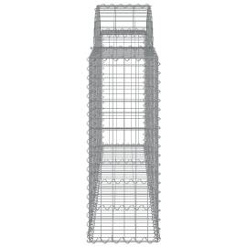 Coșuri gabion arcuite 9 buc, 200x30x80/100cm, fier galvanizat, 5 image