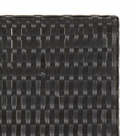 Masă de bistro pliabilă, negru, 45x35x32 cm, poliratan, 6 image