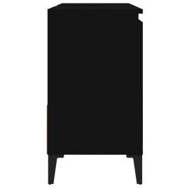 Dulap de baie, negru, 65x33x60 cm, lemn prelucrat, 8 image