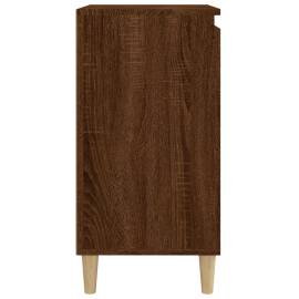 Noptiere, 2 buc., stejar maro, 40x35x70 cm, lemn prelucrat, 7 image