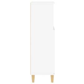 Dulap de baie, alb, 30x30x100 cm, lemn prelucrat, 8 image
