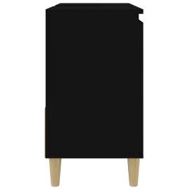Dulap de baie, negru, 65x33x60 cm, lemn prelucrat, 8 image