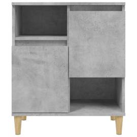 Servante, 2 buc, gri beton, 60x35x70 cm, lemn prelucrat, 6 image