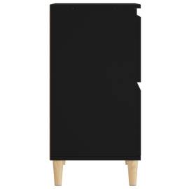 Servante, 3 buc, negru, 60x35x70 cm, lemn prelucrat, 9 image