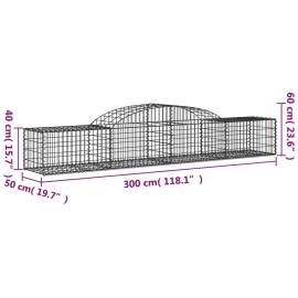 Coș gabion arcuit, 300x50x40/60 cm, fier galvanizat, 5 image