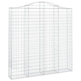 Coș gabion arcuit 200x30x200/220 cm fier galvanizat, 2 image