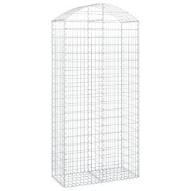 Coș gabion arcuit, 100x50x200/220 cm, fier galvanizat, 2 image